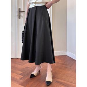 [모리스커밍홈][55-77]핀턱 A라인 스커트_M2504SK601A