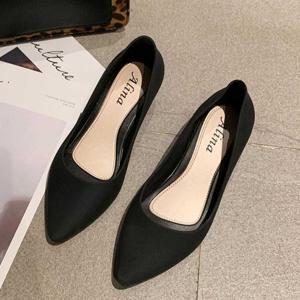 발이 편한 여성 플랫 젤리 펌프스 여름 드라이빙 슈즈