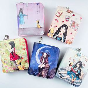 파스텔 감성 소녀 여성 주부 동전지갑 지갑