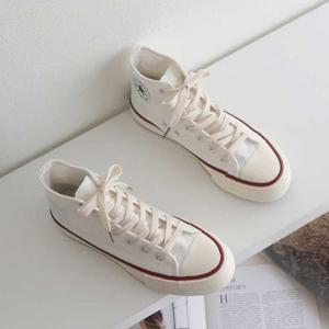 예쁜 단화 천운동화 가벼운 하이탑 발목 패션 나들이