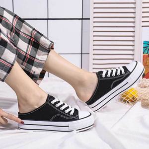 통굽 캔버스뮬 여자 블로퍼 운동화 키높이 패션