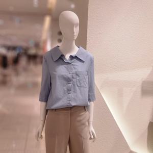 [숲] 포켓 자수 칠부 블라우스(SB4LS35)