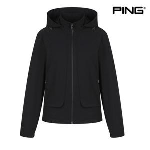 [핑]PING 여성 후드 탈부착 바람막이 점퍼 121D1JP051 BK 골프