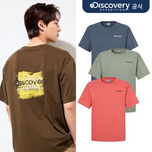 [디스커버리] 프레시벤트 워싱 페인팅 그래픽 반팔티 4종 택1  DXRS7G053-SET