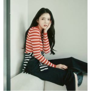 [지오다노]여자 한소희 간절기 청 데님 롱 스커트 165541