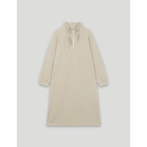 [코데즈컴바인]오픈카라넥 반집업 져지원피스 (CKA-TO381W2)