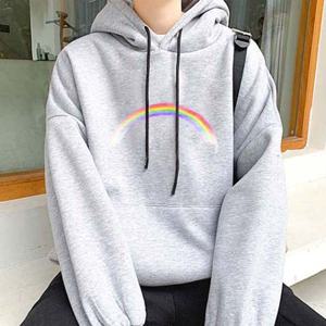 LEA-B150 일반핏 레인보우 후드티