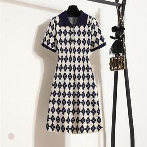 [카라]KARRA 아가일니트폴로넥원피스_A5S0672