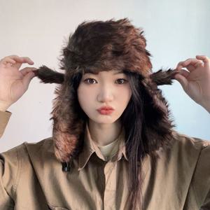 따수운 귀달이 군밤모자 그레이 귀덮개모자