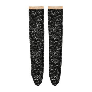 발렌티노 컨트라스트 자카드 로고 레이스 양말 6B0KI03R9BT 0NO