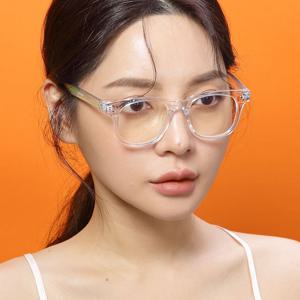 [룩플러스]필립아츠 투명 안경테 9177 C9 투명 사각 뿔테 클리어