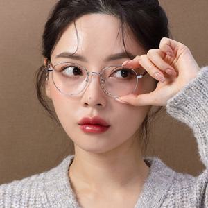[룩플러스]어나더루트 안경테 CHROMA C04 동그란안경 스프링테