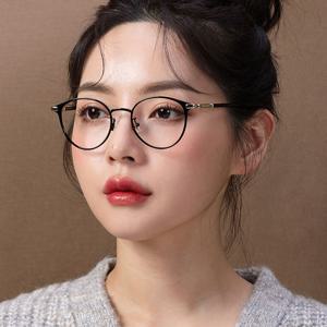 [룩플러스]어나더루트 안경테 FUTURA C01 동그란안경 스프링테