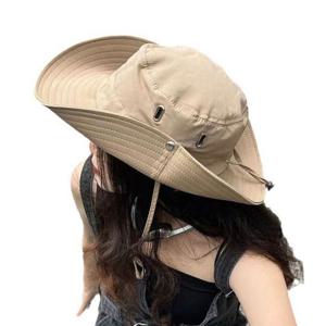 와이드 넓은 챙 여자 캠핑 등산 카우보이 벙거지 모자