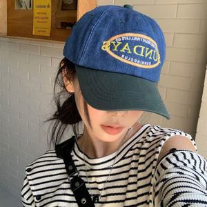 썬데이 영문 레터링 빈티지 청볼캡 데님볼캡 야구모자