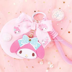 산리오 마이멜로디 페이스 PU 키링