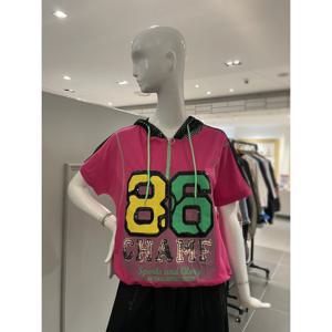 르니앤맥코이 스팽글 장식 후드집업 티셔츠 (MM05TS714FJY)