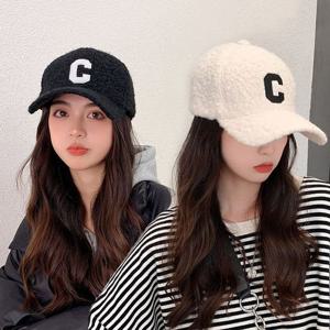 남여공용 야구모자 부드러운 캐주얼 뽀글이 C로고볼캡