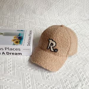 여성 겨울 귀여운 R로고 뽀글이 볼캡 양털 야구모자