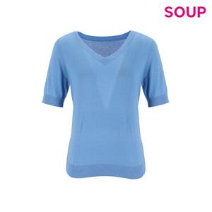 [숲]코튼 혼방 브이넥 반팔니트(SB4SK91)