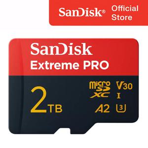 샌디스크 익스트림 프로 microSDXC 2TB 2테라 메모리 4K UHD 비디오촬영 고사양게임 스마트폰 드론 카메라 액션캠 고성능 마이크로SD카드 Extreme Pro SDSQXCD