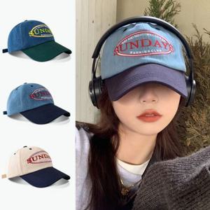 썬데이 학생모자 레터링 캐주얼 청모자 빈티지 볼캡