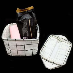 패브릭 수납 바구니 화이트