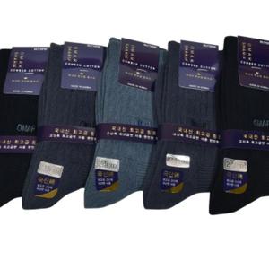 쿨샵 남성 정장양말 고신축 면양말 장목양말 5족