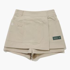 여성 아웃포켓 랩스커트 베이지(MQ122PSK32)