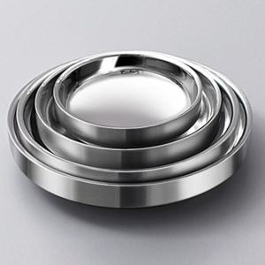 이딜리 스텐 찬기 반찬그릇 접시 무광 특대 15.3cm