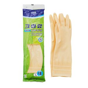 크린랩 식품전용 고무장갑 대 아이보리