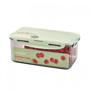 전자레인지용기 락앤락 비스프리 스테커블 밀폐용기 직사각 3000ml 식세기