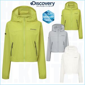 디스커버리 25SS 신상품 DWWJ97053 프레시벤트 여성 크롭 바람막이 여자 데일리 후드형 자켓 HKWJ