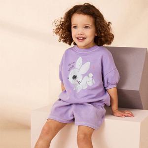 [조이멀티]퍼플래빗 여아동 반팔 반바지 상하복세트 205750