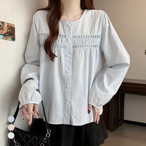 [카라]KARRA 다이아홀라인블라우스_A5S0564