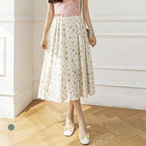 [클라셰]클라셰 플라워포인플레어스커트_B5S0453