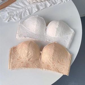 어니븐 레이스 웨딩 브라탑 브라렛 끈 탈착 자세