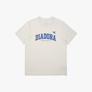 [디아도라] 퍼포먼스 로고 메쉬 반팔 티셔츠 OFF WHITE