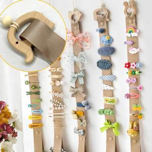 우드 헤어핀 머리핀 정리대 코끼리 아기 정리 삔