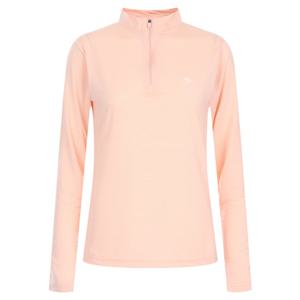 샵앤) 여성 하프 반집업 잔줄 쿨 아이스 스판 긴팔 등산 티셔츠 DW-WSH-20599-핑크