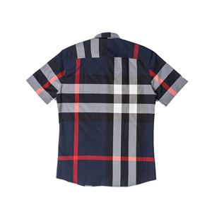 [로로모다] 버버리 체크 코튼 남성 반팔 셔츠 / 8079592