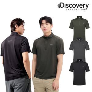 [디스커버리] 25SS 신상/30%할인/남성/기능성/냉감소재/프레시벤트 집업 반팔티 DMZT61053