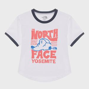 [노스페이스 화이트라벨]여성 하프돔 반팔 라운드티 NT7UR32J_WHT