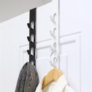 공간활용 모자 가방 옷걸이 무타공 도어 4단 철제행거