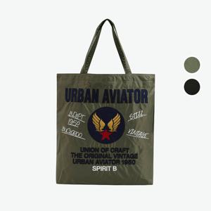 [버커루]남녀공용 아플리케 자수 데일리 에코백 B255AB010P