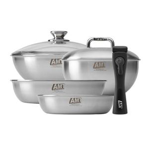 amt냄비세트 굿핸즈 소테팬 멀티웍 5종 풀세트 후라이팬 궁중팬 스텐냄비세트