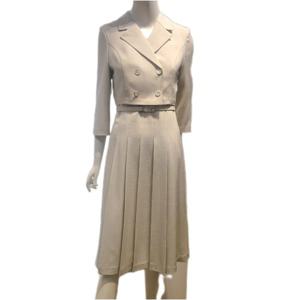 [숲]자켓 레이어드 A라인 주름원피스(SB4OPM3)