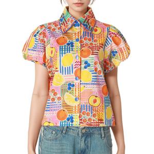 [르니앤맥코이(여성)]트로피칼벌룸소매 블라우스 MM06BL304HJY