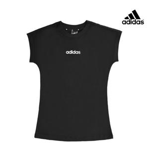 아디다스 우먼스 리니어 순면 로고 티셔츠 JC8238