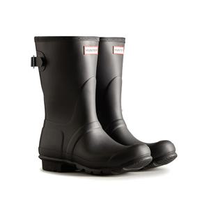 [WOMEN] 오리지날 백 어드저스터블 숏 레인부츠 - 블랙 WFS1013RMABLK